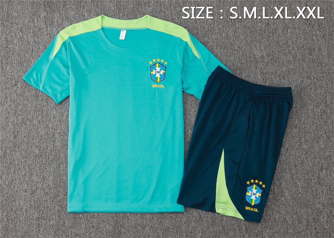 2024-25 Brazil Sky Blue Short-Sleeve Training Kit  S–2XL