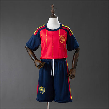 Maillot domicile enfant de l’Espagne 2026, deux étoiles 16-28