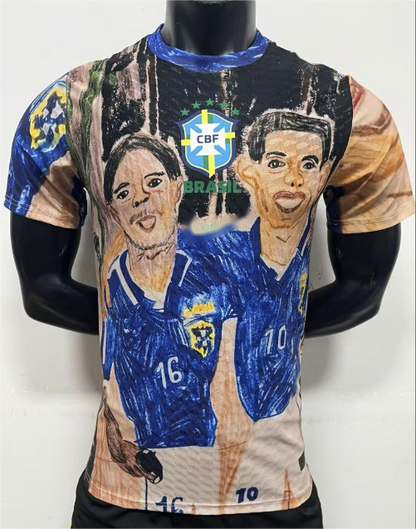Brasil Azul 2026 con Marta y Mia Hamm, Retrato de Jugadora S-2XL