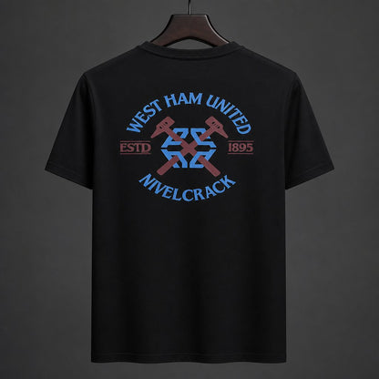 2026-27 West Ham United NVLCRK Crest Black Football T-Shirt S-4XL