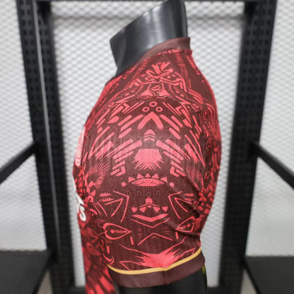 2026-27 París Rojo Oscuro con Patrón Tribal Jugador Especial S-3XL