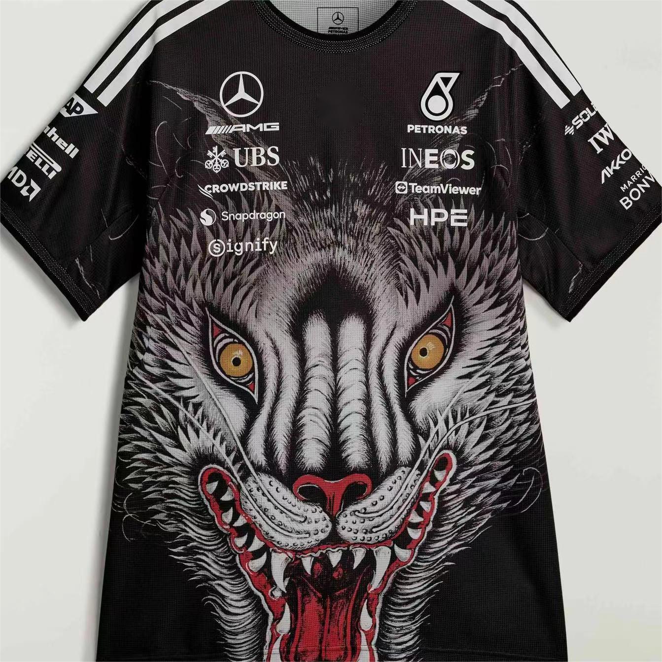 2026 F1 Mercedes Black Patterned Racing Suit S-5XL