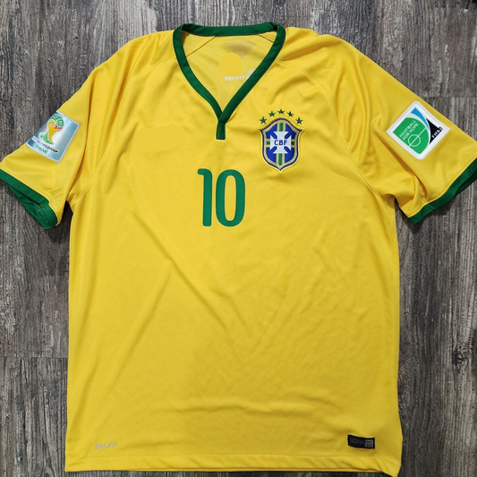 2014 Brazil Home Retro S-2XL