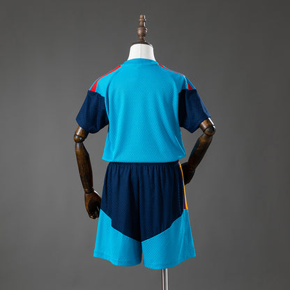 2026 Spain Training Kids Kit Jersey - Blue 16-28