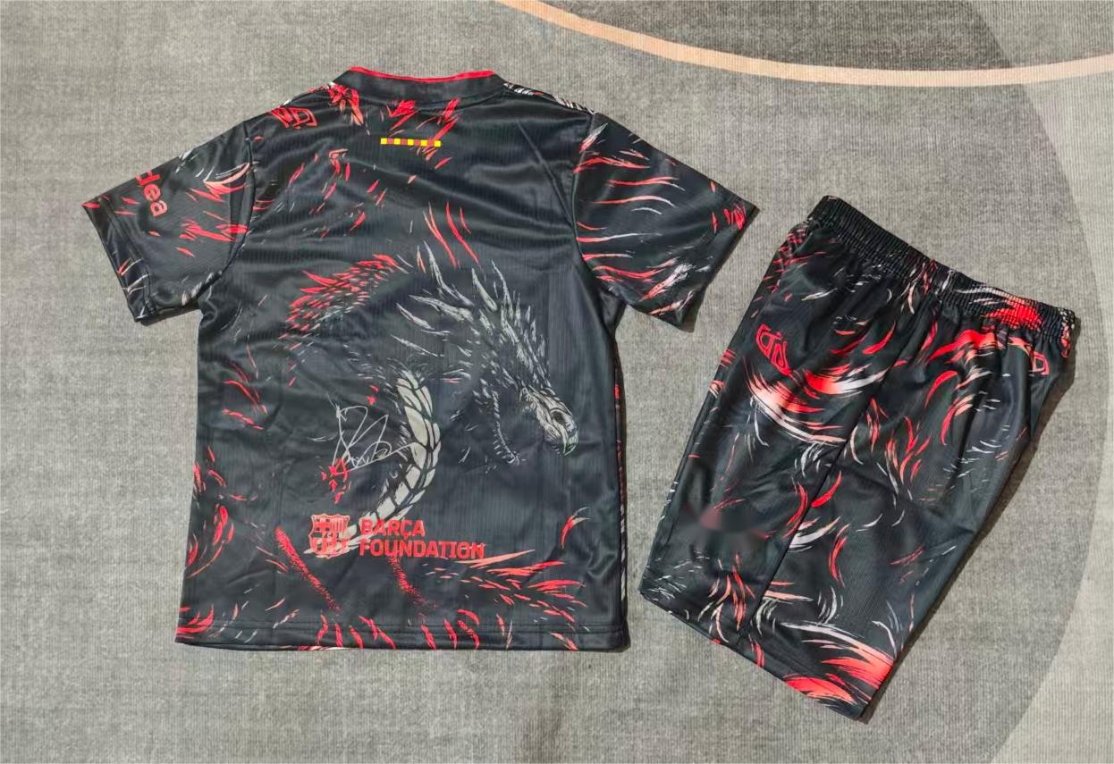 2026-27 Barcelona Red Dragon Kids Size 16-28
