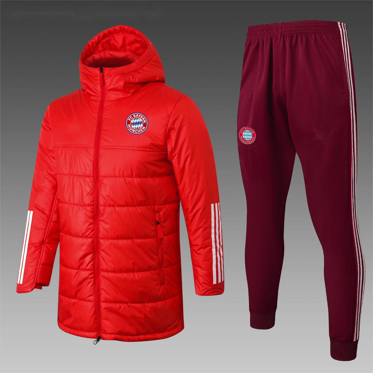 2025-26 Bayern cotton jacket red Training Suit Adults Or Children