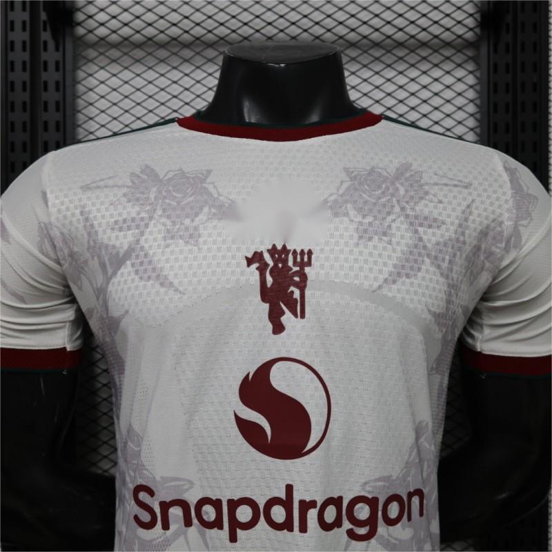 2026-27 Manchester United Away Grey White Rose Special Edition Player S-2XL
