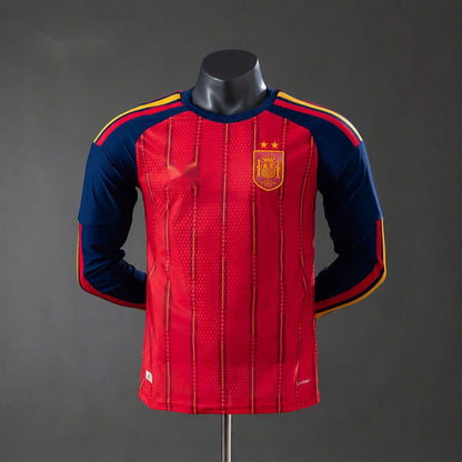 2026 Spain Home long sleeved Two Star Player Version S-2XL
