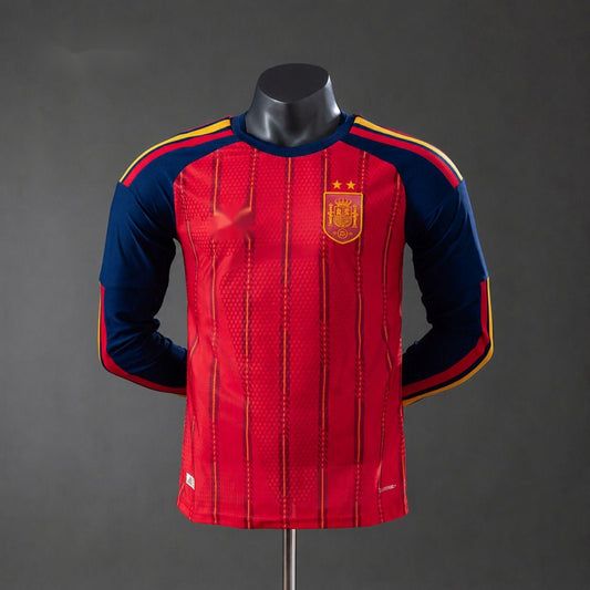 2026 Spain Home long sleeved Two Star Player Version S-2XL