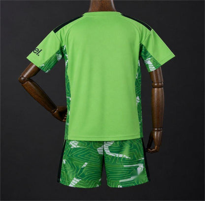 2026-27 Arsenal Goalkeeper Neon GreenDark Green Kids Size 16-28