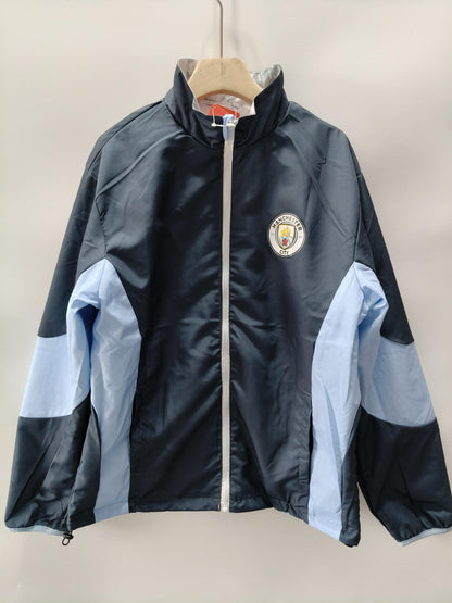 2026-27 Manchester City White Reversible Embroidered Windbreaker S-2XL
