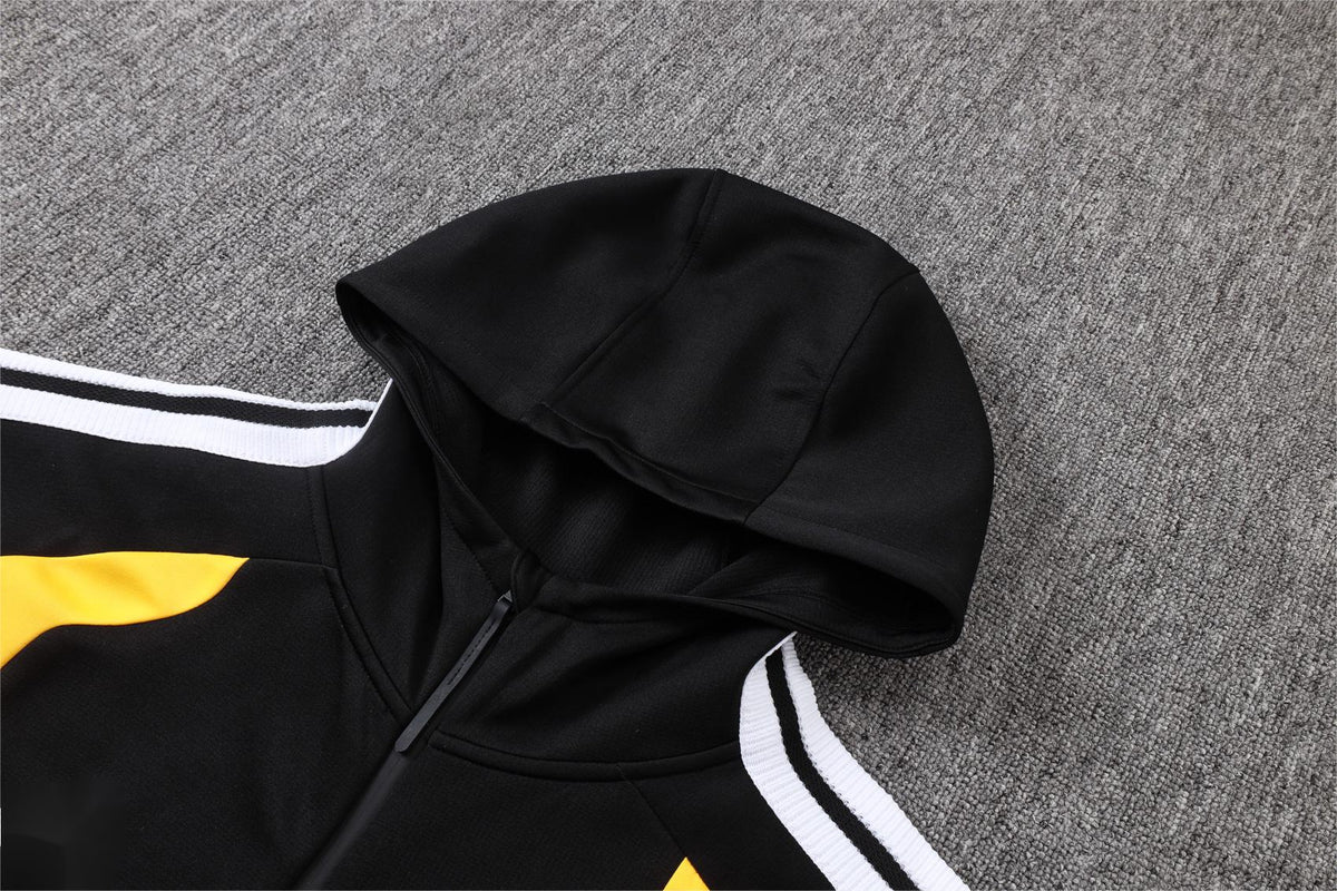 2026 Germany Black Long Pull Training Suit Adults Or Children