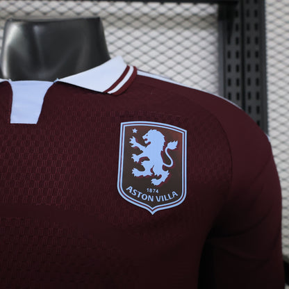 2026-27 Aston Villa Home Long Sleeve Player S-2XL