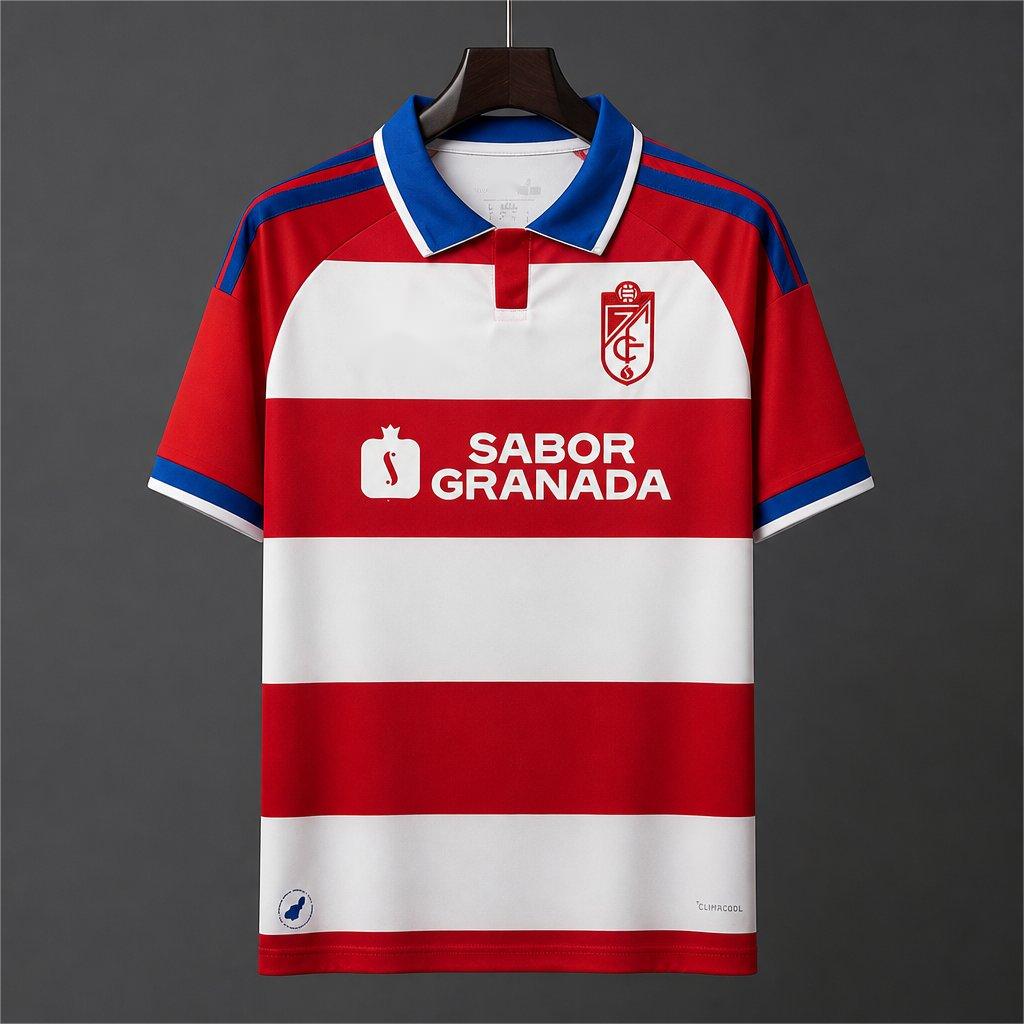 2026-27 Granada Red White Hoops Home S-4XL
