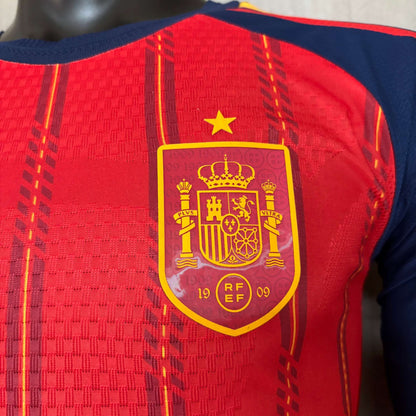 2026 Spanien Heimtrikot langarm Player Version S-2XL