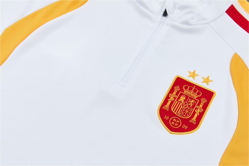 2026 Spain White 2-Stars Edition Training Suit Adults Or Children