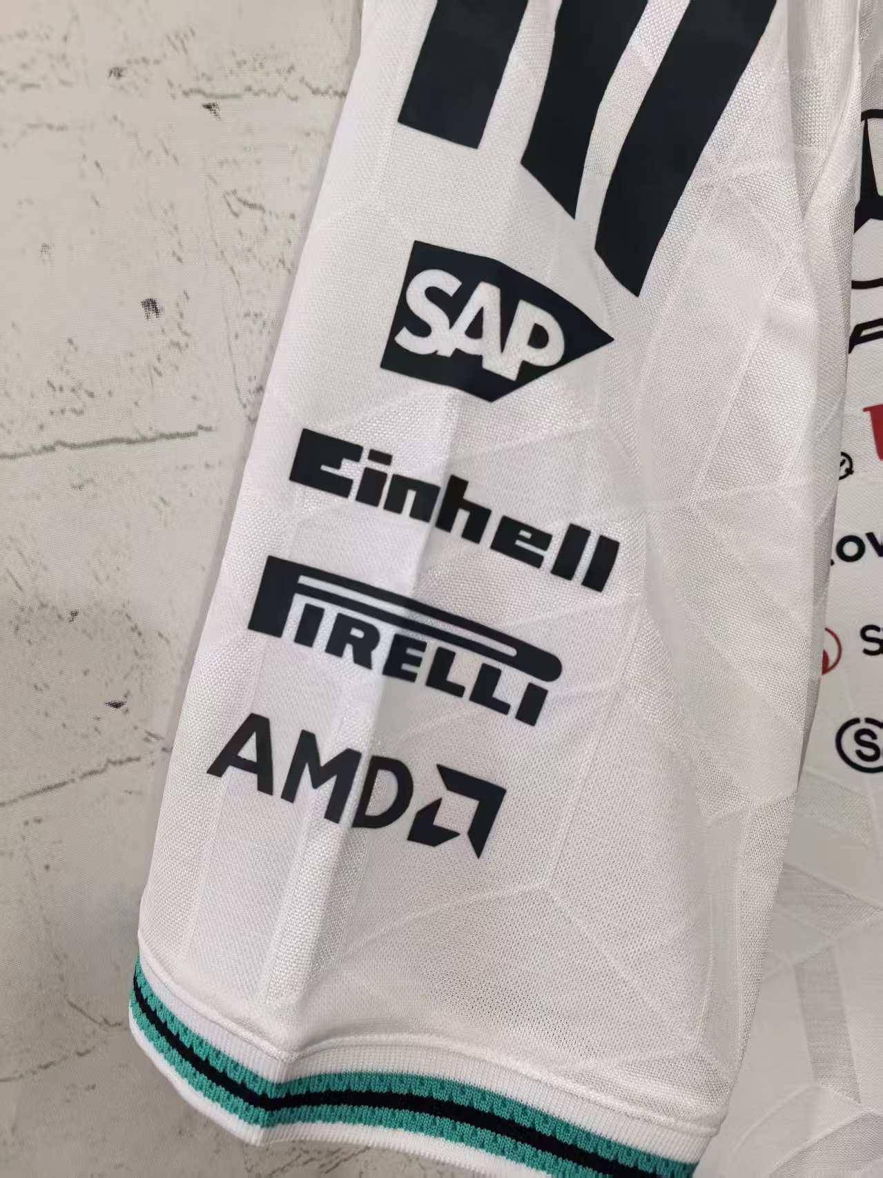 2026 F1 Mercedes Polo White Racing Suit S-5XL