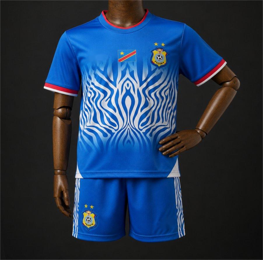 2026 DR Congo Home Kids Size 16-28