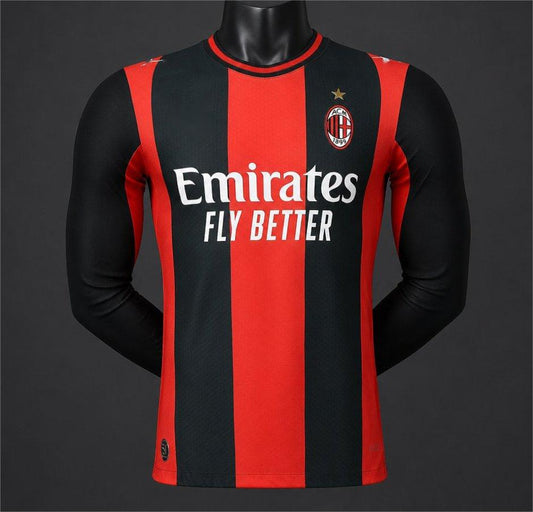 2026-27 AC Milan Home Long Sleeve Player S-2XL