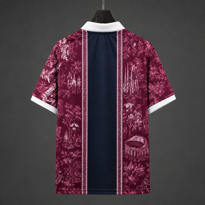 2026-27 Barcelona Burgundy Polo Collar  Special Edition S-2XL