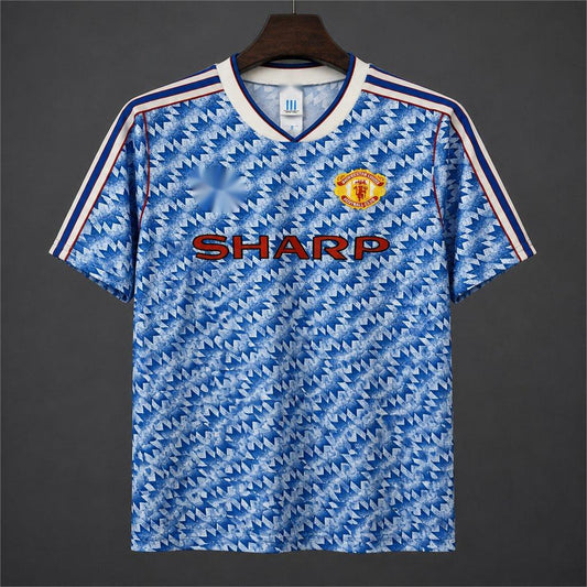 2026-27 Manchester United Away 1990-92 Remake Vintage Football S-4XL