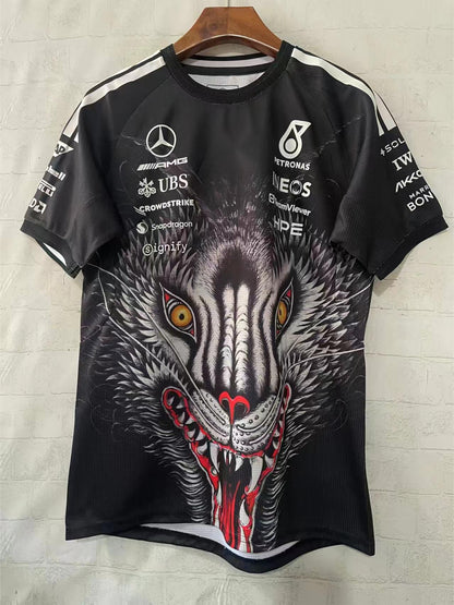 2026 F1 Mercedes Black Patterned Racing Suit S-5XL