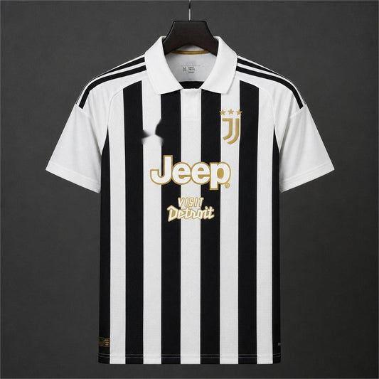 2026-27 Juventus Home With Jeep Visit Detroit Sponsor S-4XL