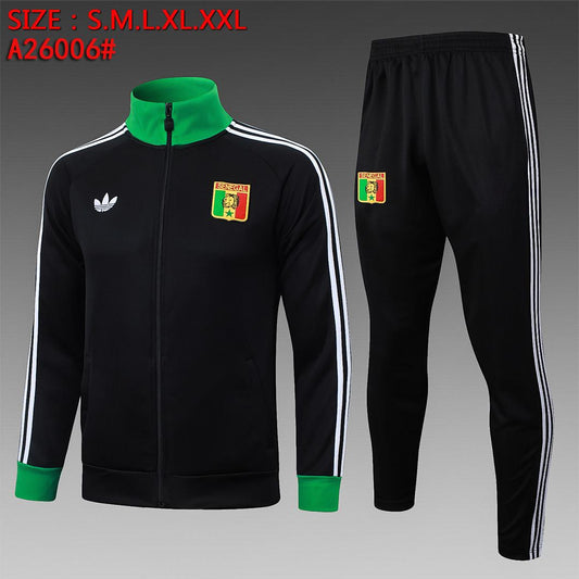 Traje de entrenamiento largo negro Senegal 2026-27 S-2XL