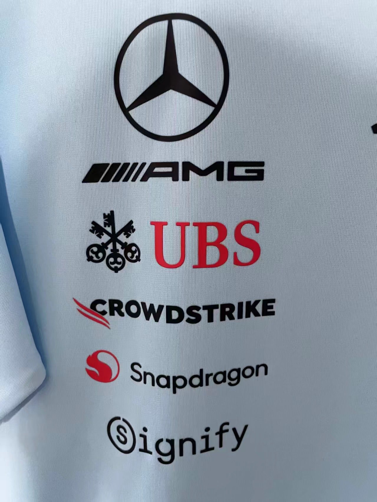 2026 F1 Mercedes Light Blue Racing Suit S-5XL