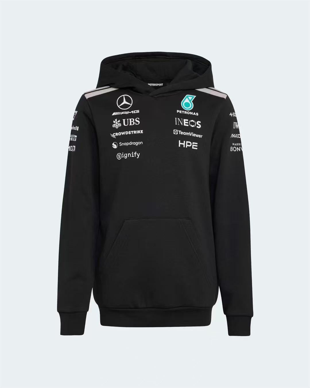 2026 F1 Mercedes Racing Suit With Hat Hoodie S-3XL