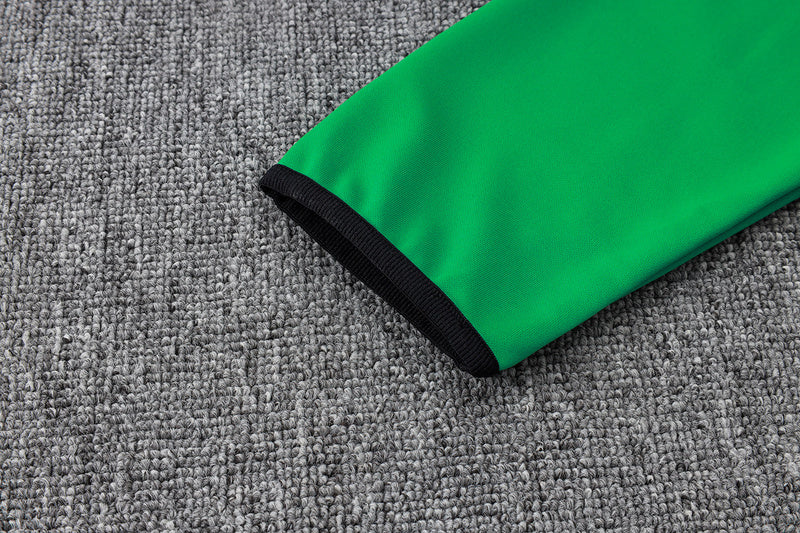 2025-26 Arsenal Black-Red-Green Adult long pull training suit S-2XL