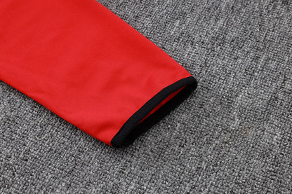 2025-26 Arsenal Black-Red-Green Adult long pull training suit S-2XL