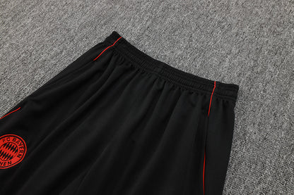 2025-26 Bayern Munich Black-White Adult long pull training suit S-2XL