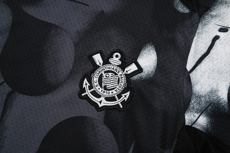 2025-26 Corinthians Pre Jogo Short-sleeved shorts training suit S-2XL