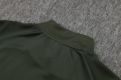 2025-26 Bayern Munich Black-White Adult long pull training suit S-2XL