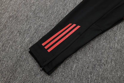 2025-26 Bayern Munich Black-White Adult long pull training suit S-2XL