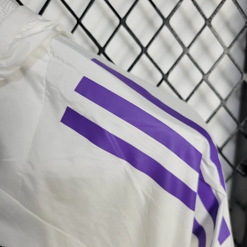 2025-26 Real Madrid White-Purple Windbreaker S-2XL