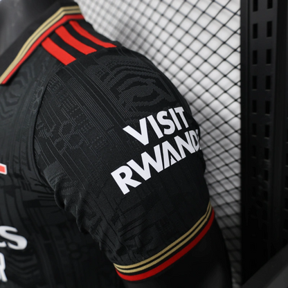 2025-26 Arsenal Polo Black Player S-2XL