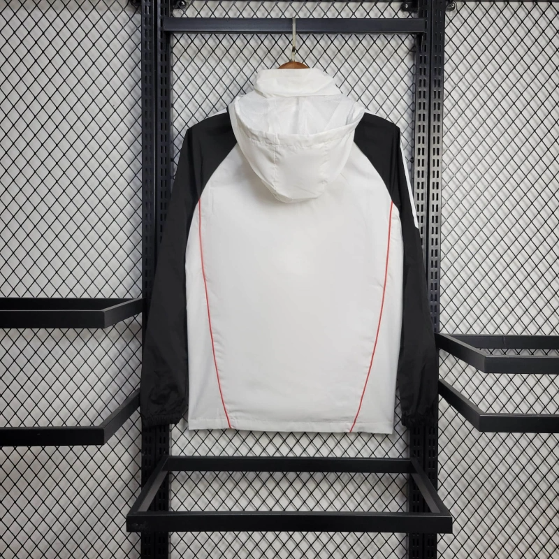 2025-26 Manchester United White Windbreaker S-2XL