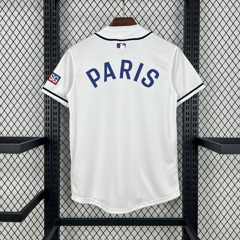 2025-26 Paris Baseball uniform White S-2XL