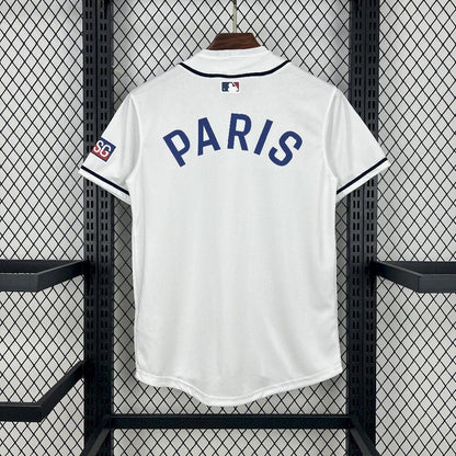 2025-26 Paris Baseball uniform White S-2XL