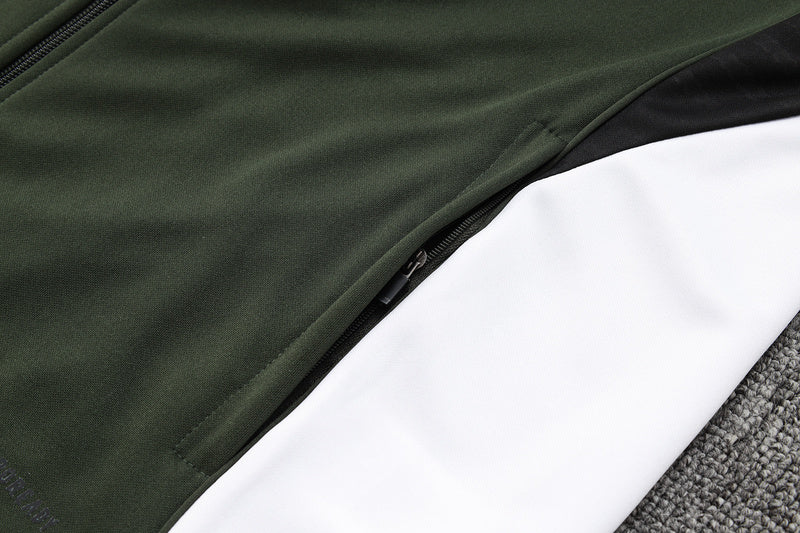 2025-26 Bayern Munich Black-White Adult long pull training suit S-2XL