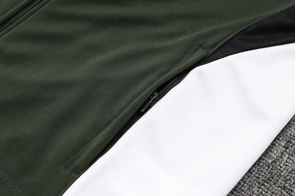 2025-26 Bayern Munich Black-White Adult long pull training suit S-2XL