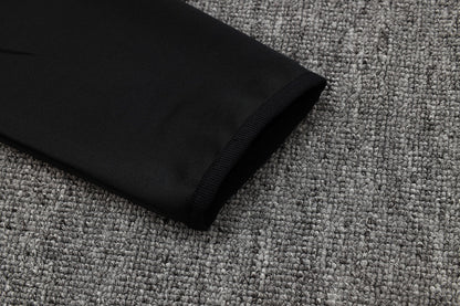 2025-26 Bayern Munich Black-White Adult long pull training suit S-2XL