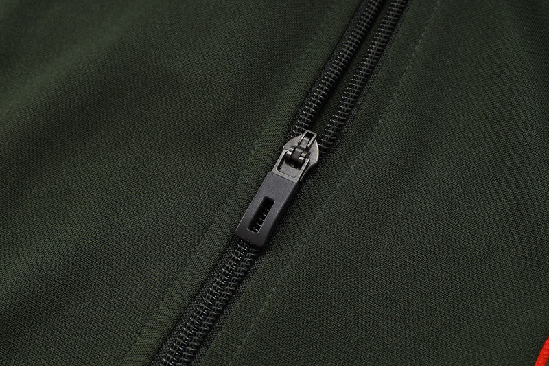 2025-26 Bayern Munich Black-White Adult long pull training suit S-2XL