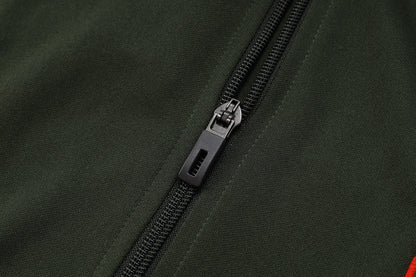 2025-26 Bayern Munich Black-White Adult long pull training suit S-2XL