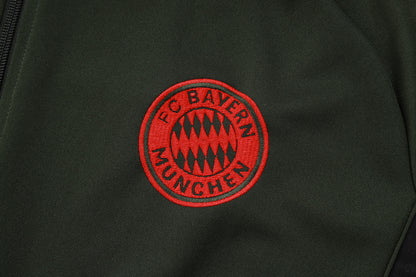 2025-26 Bayern Munich Black-White Adult long pull training suit S-2XL
