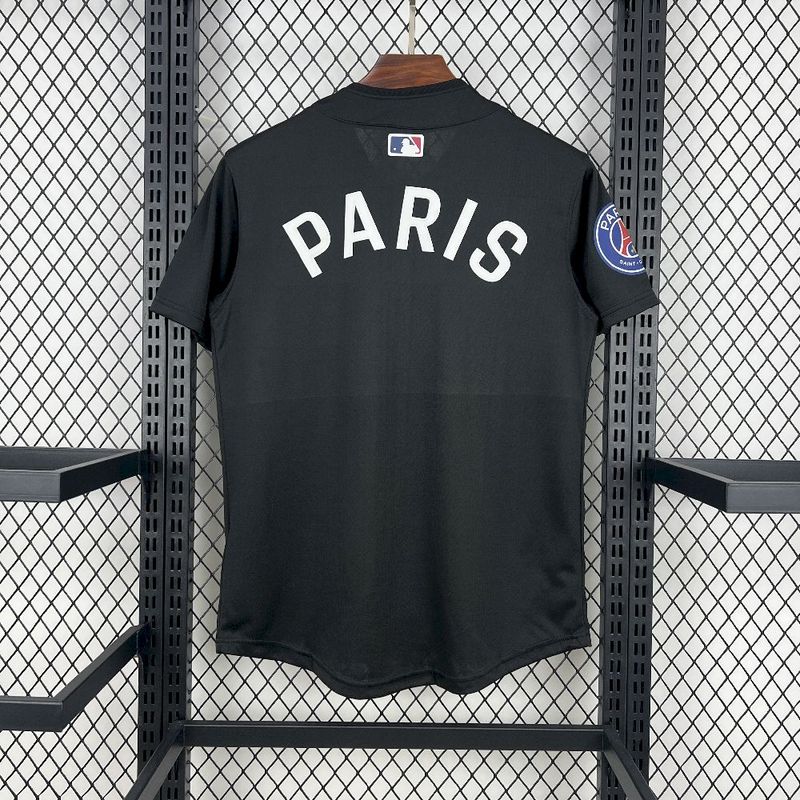 2025-26 Paris Baseball uniform Black S-2XL