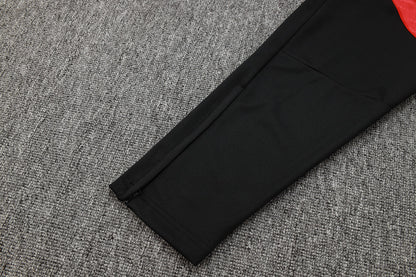 2025-26 Bayern Munich Black-White Adult long pull training suit S-2XL