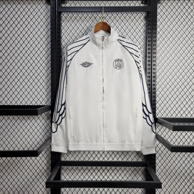 2025-26 Paris White Windbreaker S-2XL
